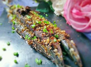 Fried and Braised Saury recipe
