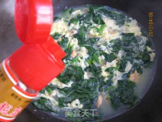 Spinach Haihong Egg Flower Soup recipe