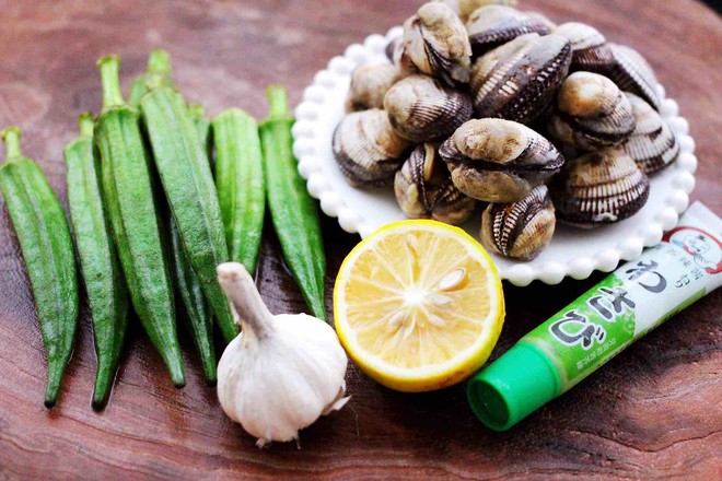 Horseradish Warm Mixed Okra Clams recipe