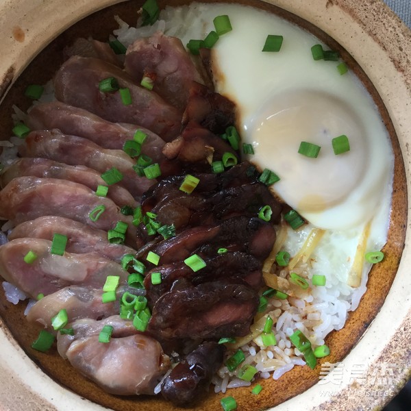 Ancient French Sausage Claypot Rice recipe