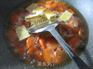 Frozen Tofu and Roasted Carrots recipe