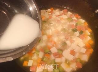 Ham and Tofu Soup recipe