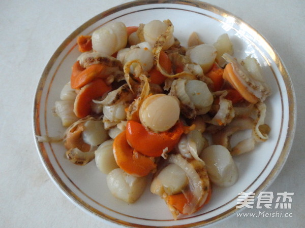 Scallops Stir-fried Tofu and Choy Sum recipe