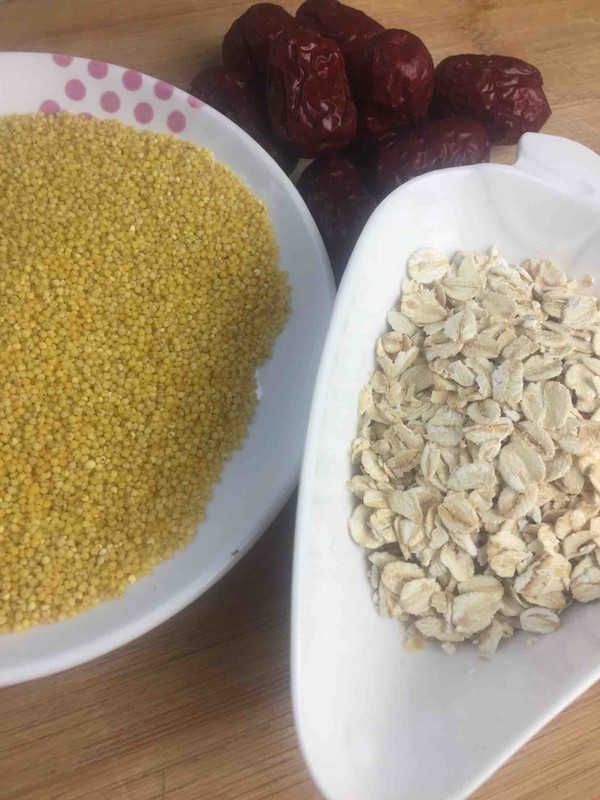 Millet Oats and Red Date Porridge recipe