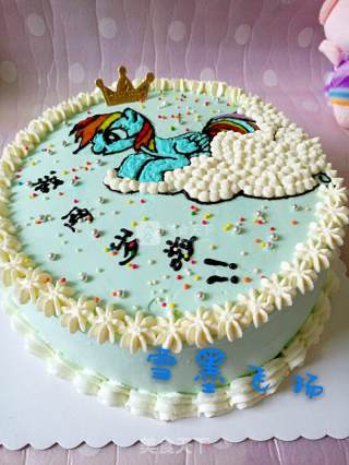 #aca烤明星大赛#little Horse Birthday Cake recipe