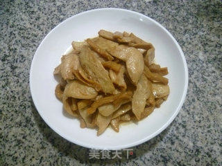 Stir-fried Soy Protein with Dried Radish recipe