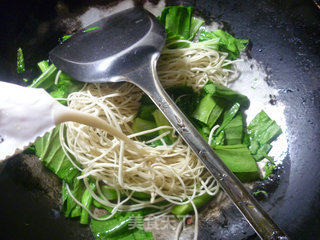 Soy Milk Rape Long Noodles recipe