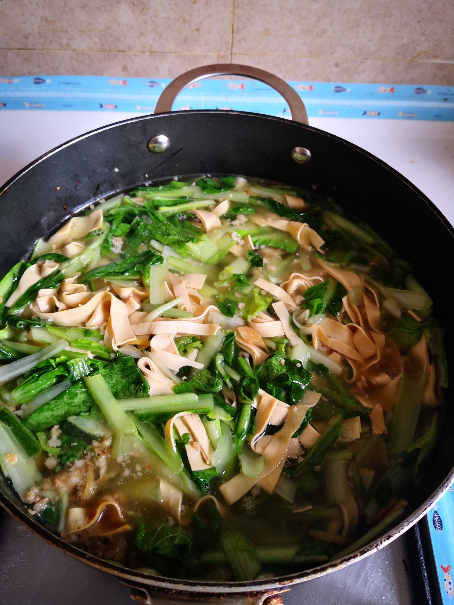 Cabbage Dried Tofu Soup recipe