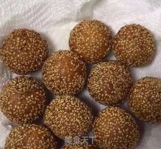 Sesame Balls with Sweet Potato Bean Paste recipe