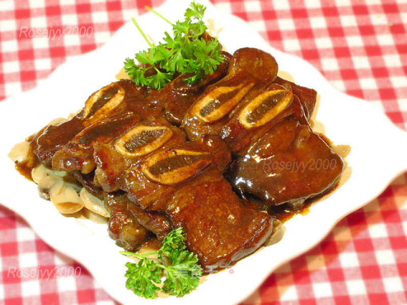 Red Wine Boiled Beef Short Ribs recipe