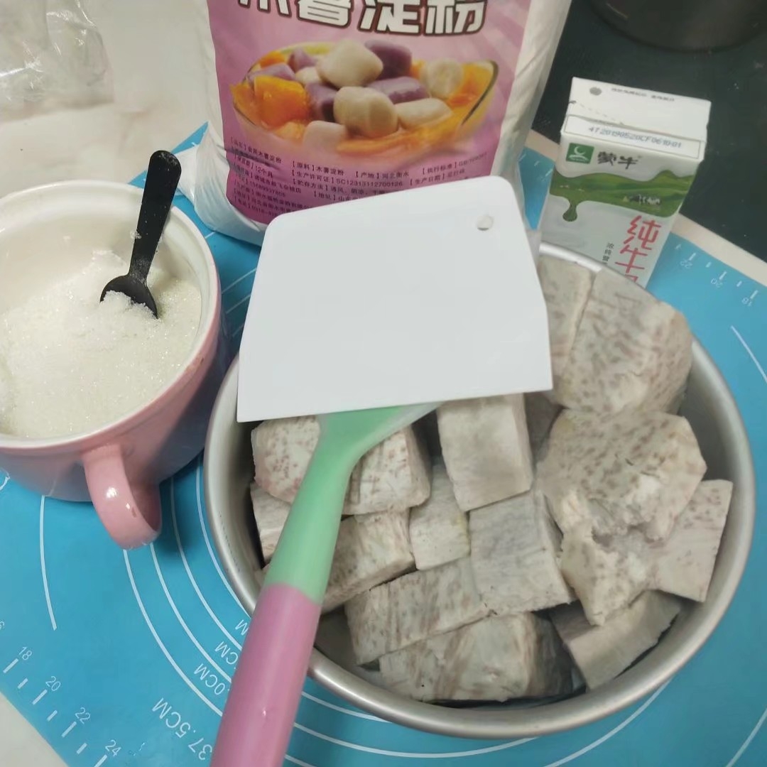 Taro Ball Coconut Milk Tea. recipe