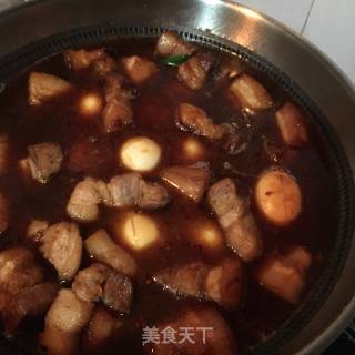 Braised Pork with Sea Cucumber and Egg recipe