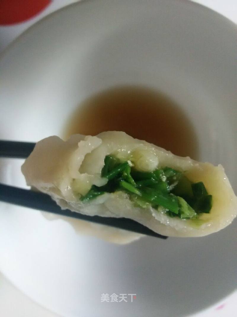 White Jade Jadeite Inlaid with Gold ~ Jade Egg Dumplings with Green Onion recipe