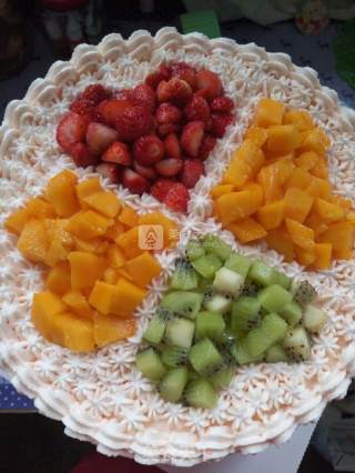 Colorful Fruit Cake recipe