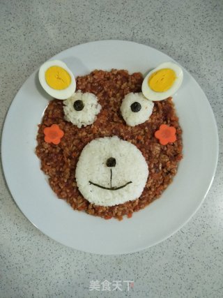 Children's Meal 6 One Bear Baby Meat Sauce Rice recipe