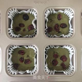 Matcha Cranberry Muffin recipe