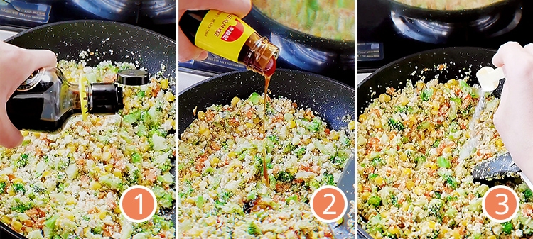 Reduced Fat Nutrition Rice-free Fried Rice recipe