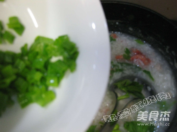 Seafood and Vegetable Lean Meat Porridge recipe