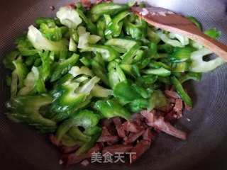 Char Siew and Stir-fried Bitter Gourd recipe