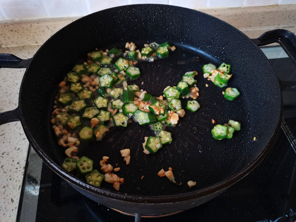 Okra Egg Noodles recipe