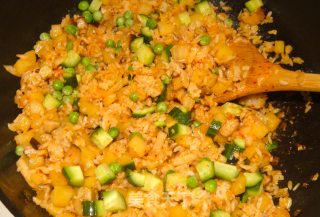 Kimchi Potato Mixed Fried Rice recipe