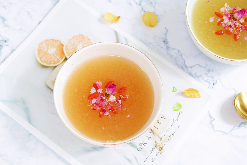 Peach Gum White Fungus Snow Bird Soup recipe