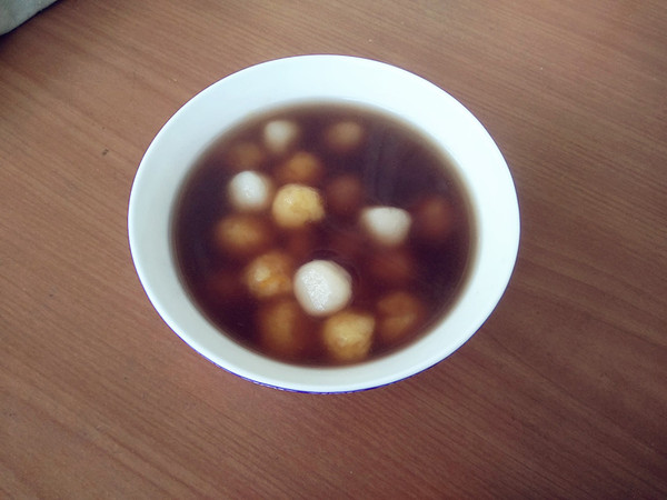 Bicolor Yuanzi Red Bean Soup recipe