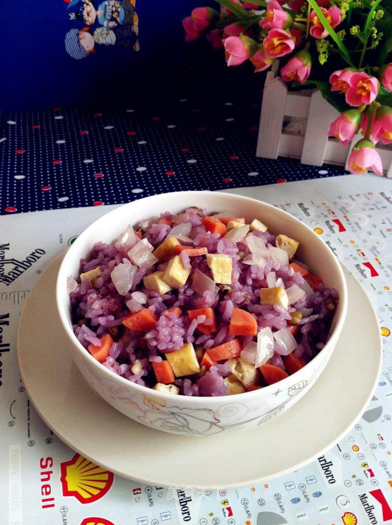 Fried Purple Rice recipe