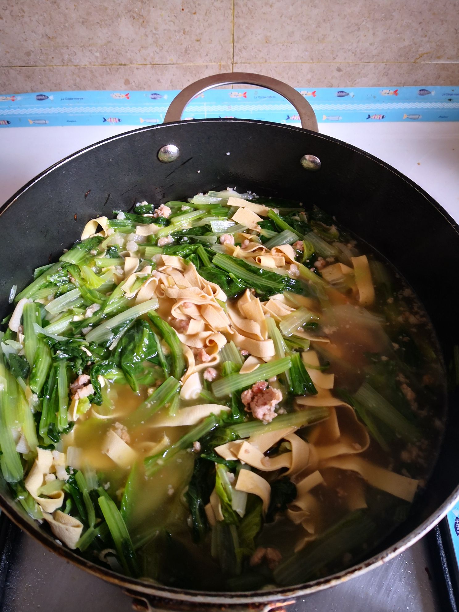 Cabbage Dried Tofu Soup recipe