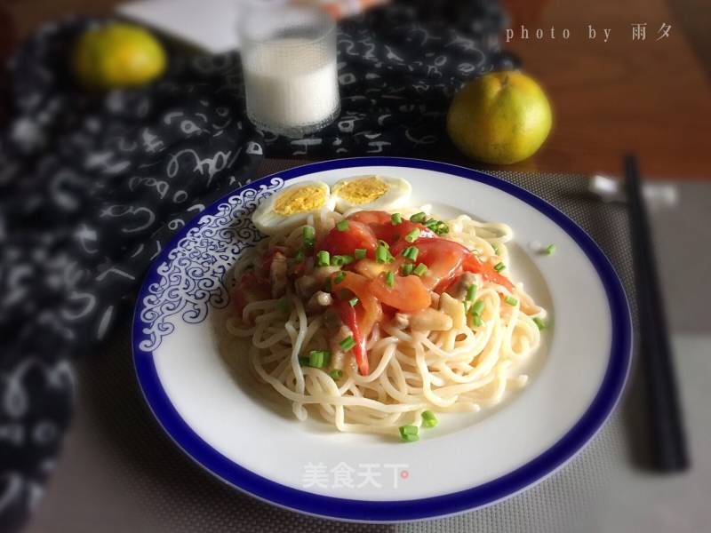 #trust之美#tomato Milk Stewed Noodles