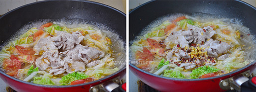 Hot and Sour Soup with White Pork Slices recipe