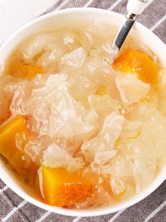 Nourishing Lungs and White Fungus Pumpkin Soup recipe