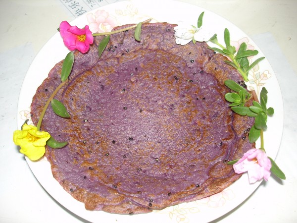 Purple Potato Egg Cake recipe