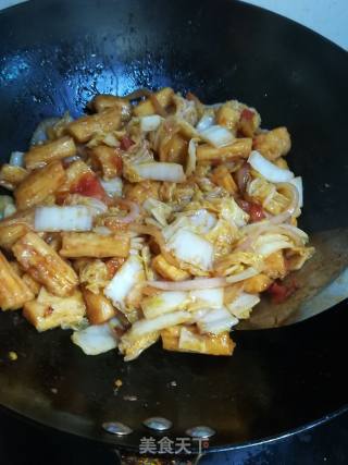 Roasted Yuba with Cabbage recipe