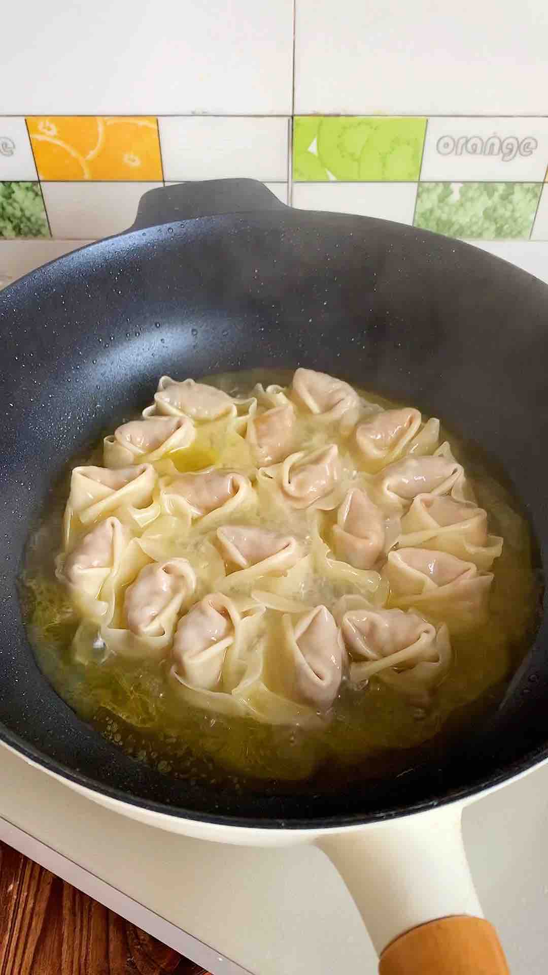 Pan-fried Shrimp Wonton recipe