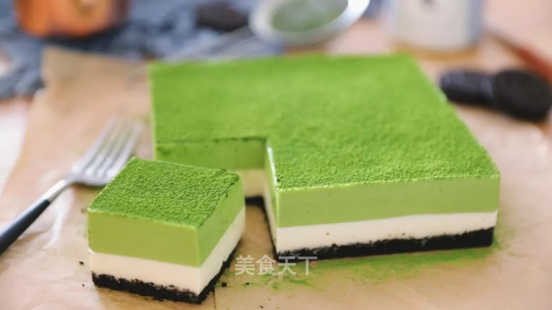 Matcha Two-tone Mousse recipe