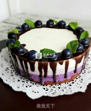 #aca烤明星大赛#blueberry Yogurt Mousse recipe