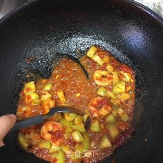 Fish Fragrant Loofah Shrimp and Egg recipe