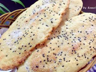 #aca烤明星大赛# Bean Dregs, White Sugar and Sesame Biscuits recipe