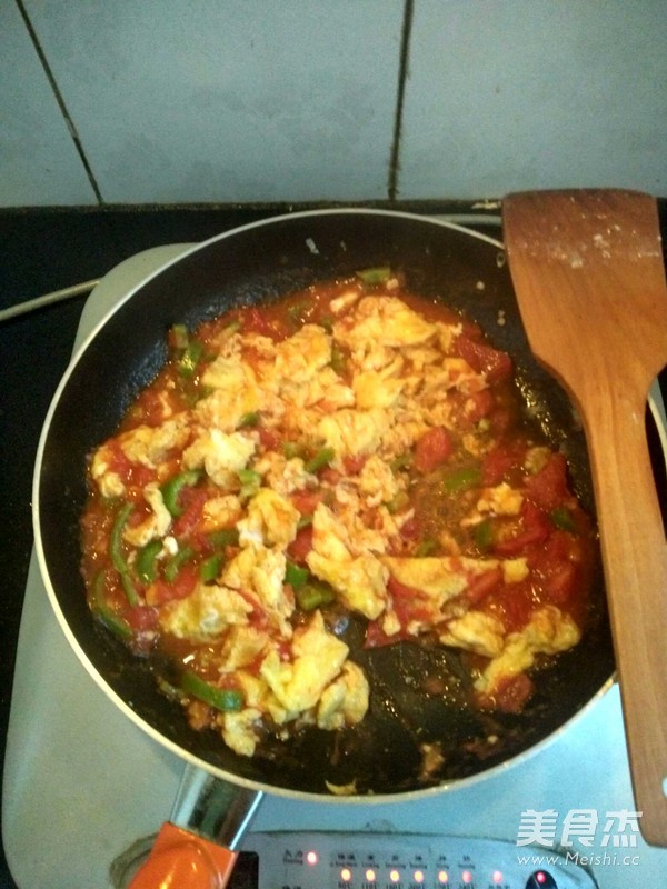 Scrambled Eggs with Hot Peppers recipe