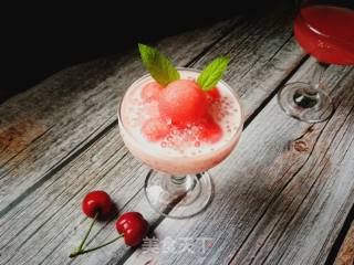 Watermelon Coconut Milk Sago recipe