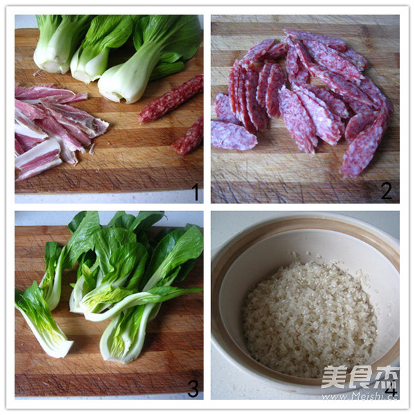 Autumn and Winter Delicious One-pot End-bacon Double-clay Pot Rice recipe