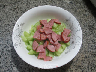 Pork Ham with Cucumber recipe