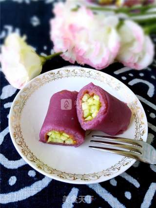 Purple Sweet Potato Cucumber Roll recipe