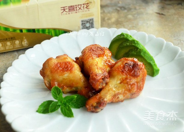 Roasted Chicken Wing Roots with Honey Sauce recipe