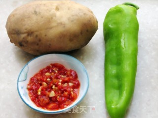 Chopped Pepper and Potato Shreds recipe