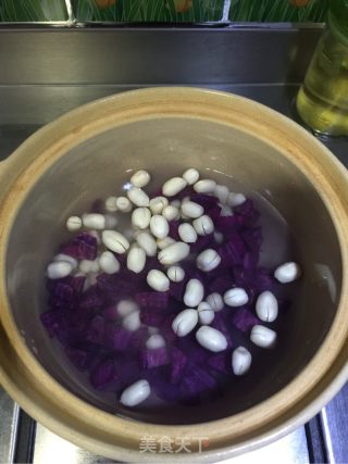 Purple Sweet Potato Peanut Sago recipe