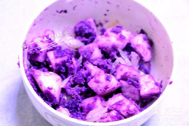 Purple Potato Salad Boat recipe