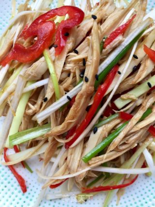 Scallion Chicken Shreds recipe