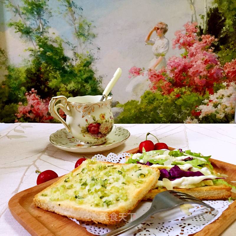 #aca烤明星大赛#garlic Butter Sandwich recipe